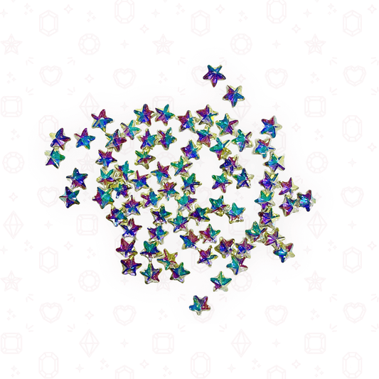 Mini CZ Stars 3mm - Crystals for Tooth Gems & Nail Art