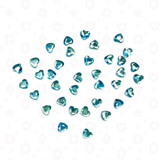 Heart Shape - 3mm - Bulk Pack - Crystal Rhinestones for Tooth Gems & Nail Art
