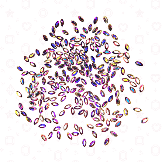 Navette Shape Rhinestone - 2mm x 3mm - Rhinestones for Tooth Gems & Nail Art