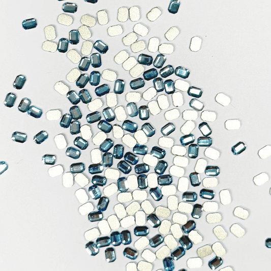 Emerald Shape - 2.5mm x 4mm - Bulk Pack- Crystal Rhinestones for Tooth Gems & Nail Art