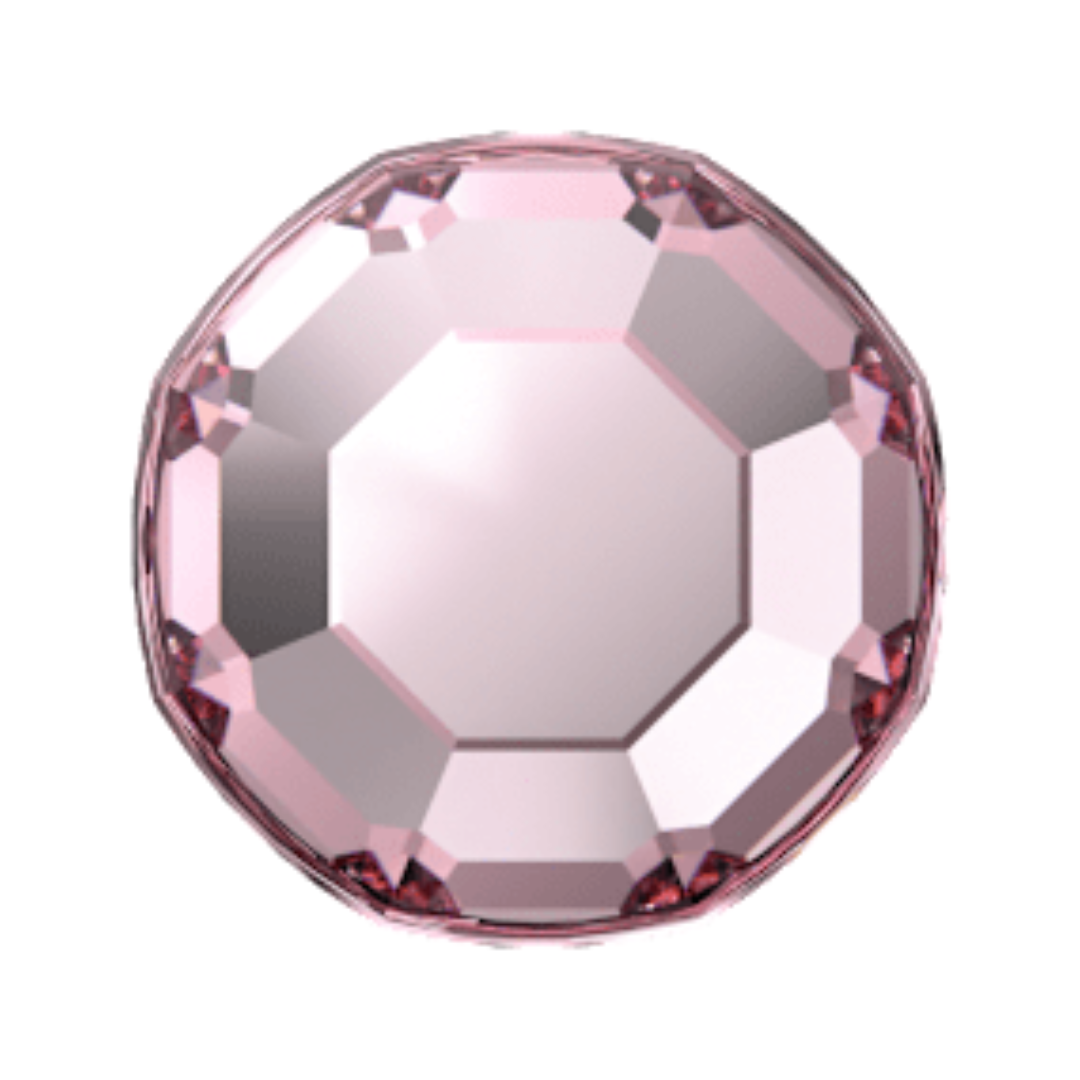Swarovski 2000 Rose Flatback - Light Rose (SS3) - Retail Pack