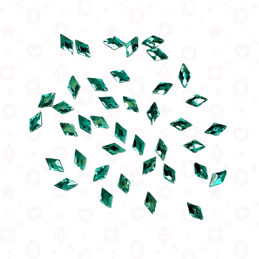 Diamond Rhombus Shape - 3mm x 5mm - Bulk Pack - Crystal Rhinestones for Tooth Gems & Nail Art