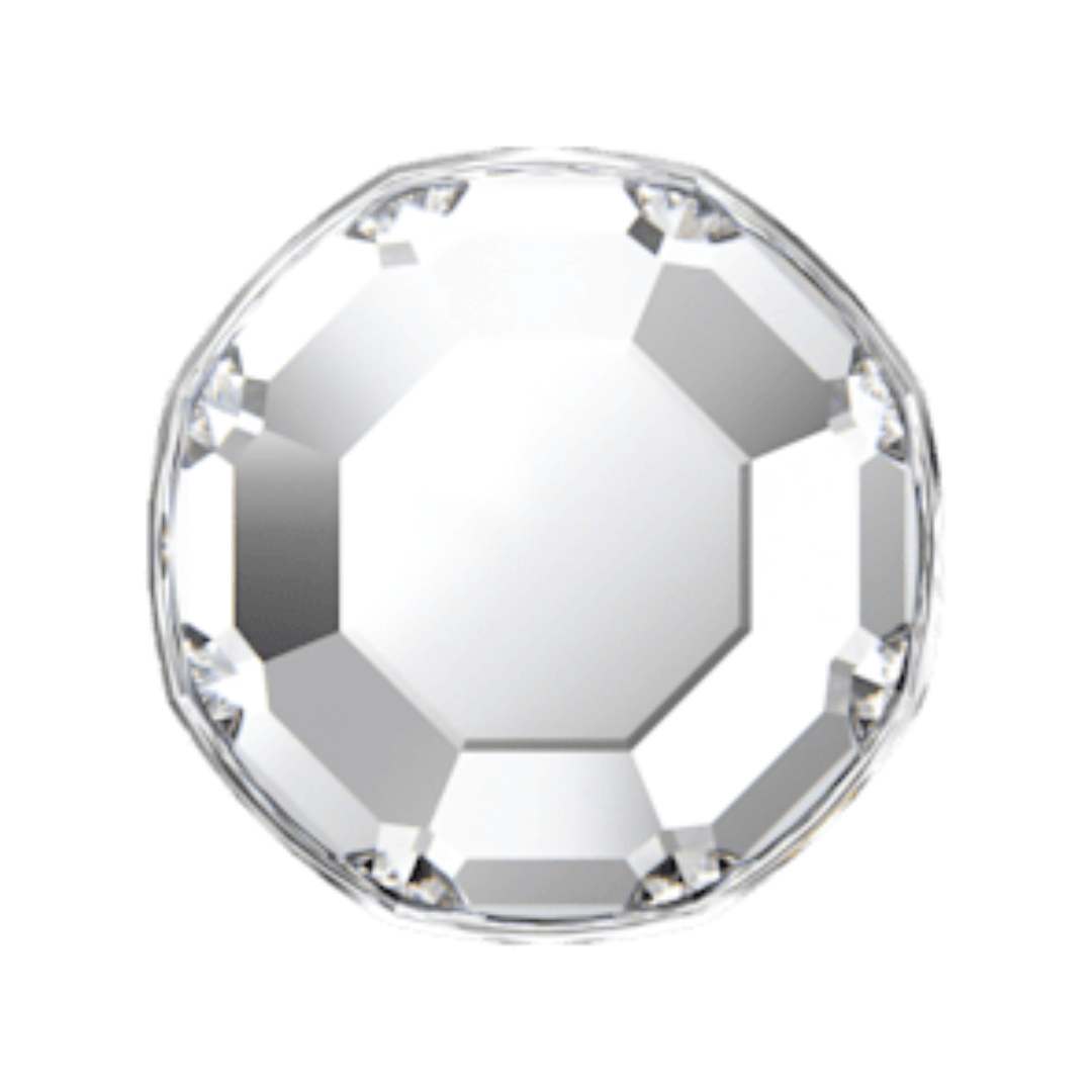Swarovski 2000 Rose Flatback - Crystal (SS4) - Retail Pack