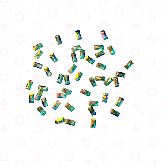 Mini Baguette 1.5mm x 3mm - Bulk Pack - Crystals for Tooth Gems & Nail Art