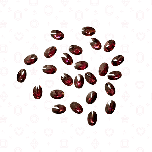 Mini Oval 2mm x 3mm - Bulk Pack - Crystals for Tooth Gems & Nail Art