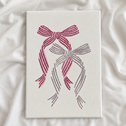 Dainty Bows Rhinestone Canvas Kit