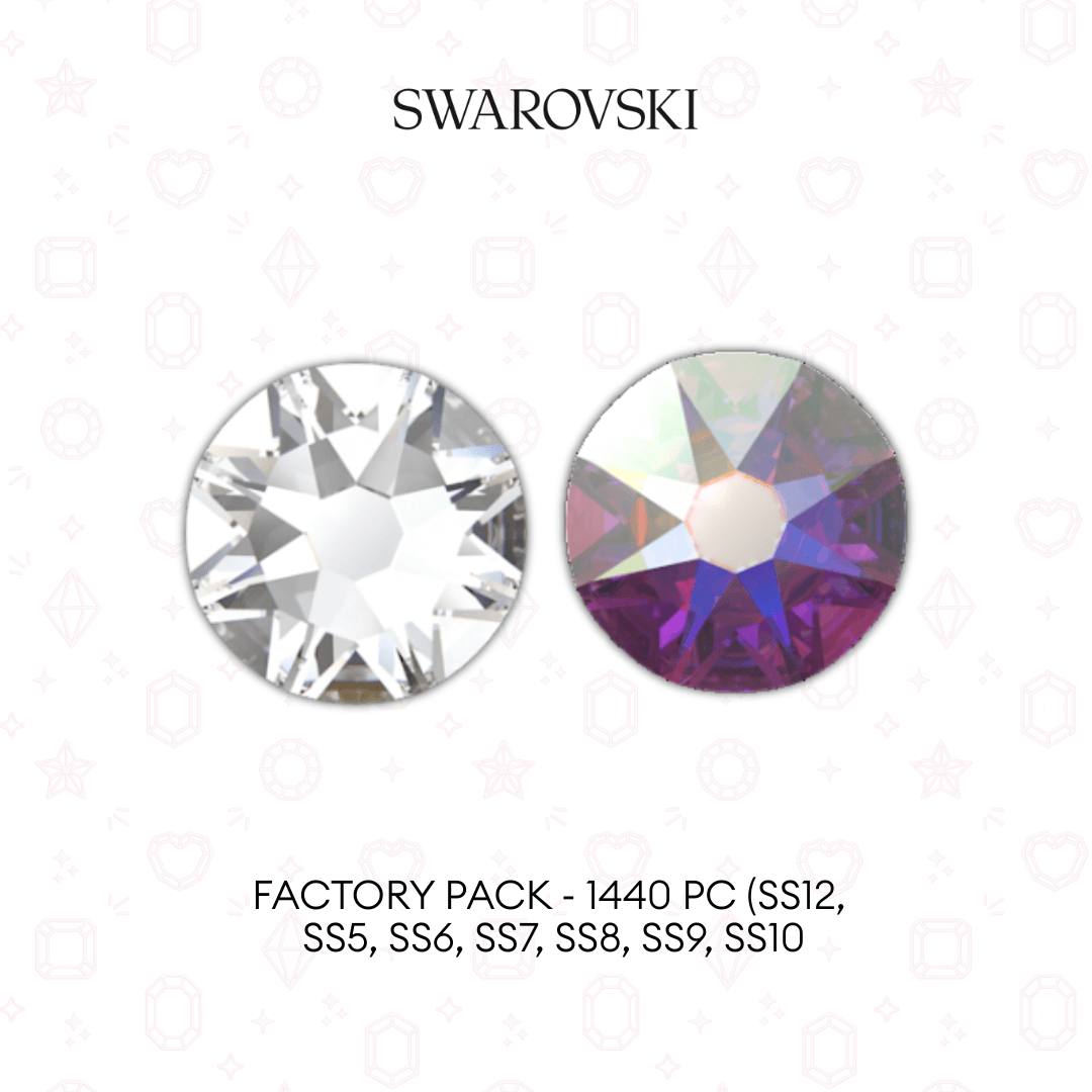 Swarovski 2058 XILION Rose NHF Flatback - Factory Pack