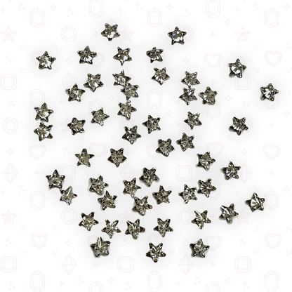 Mini CZ Stars 3mm  - Crystals for Tooth Gems & Nail Art