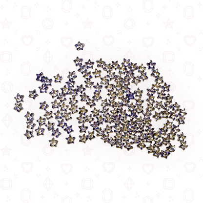Mini CZ Stars 3mm  - Crystals for Tooth Gems & Nail Art