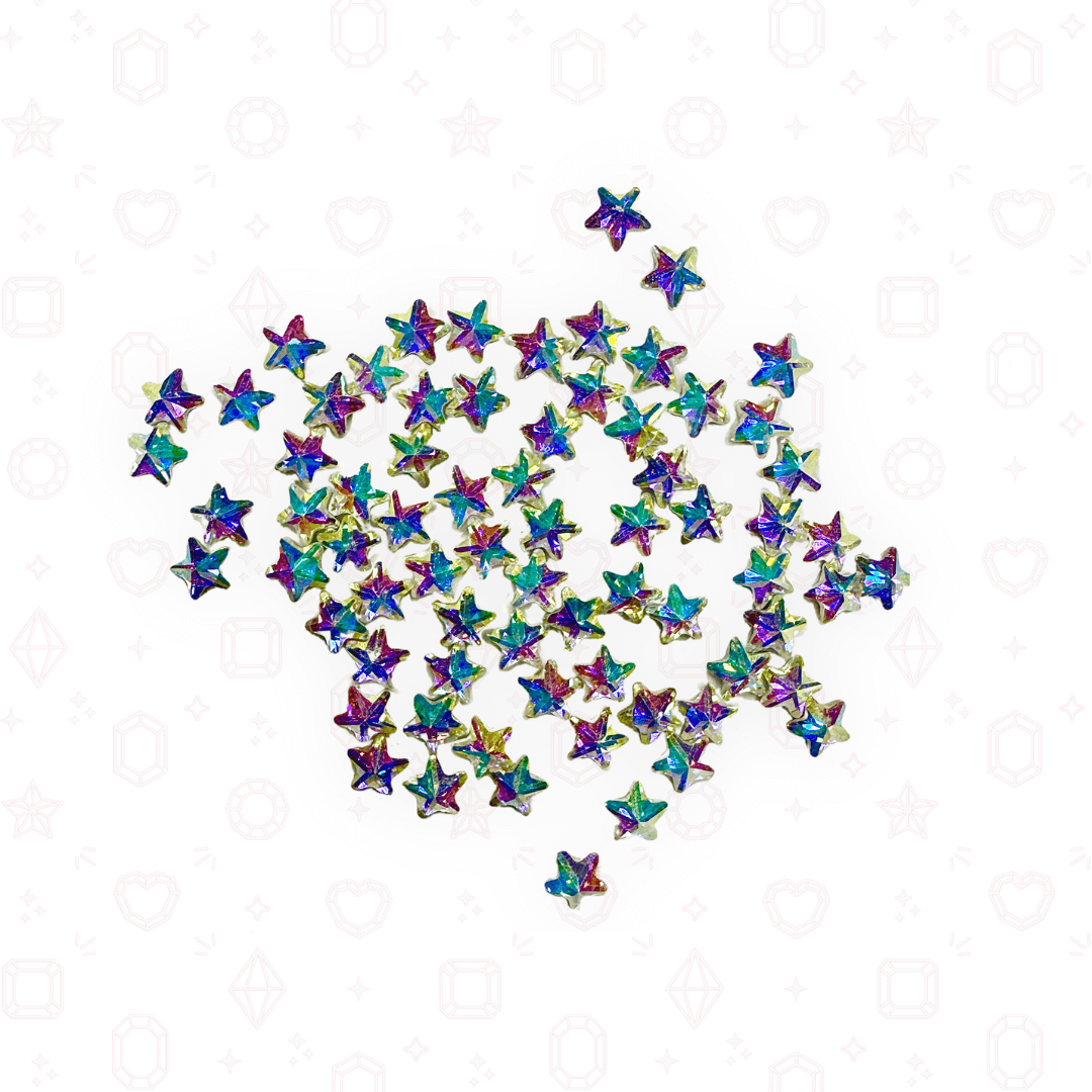 Mini CZ Stars 3mm  - Crystals for Tooth Gems & Nail Art