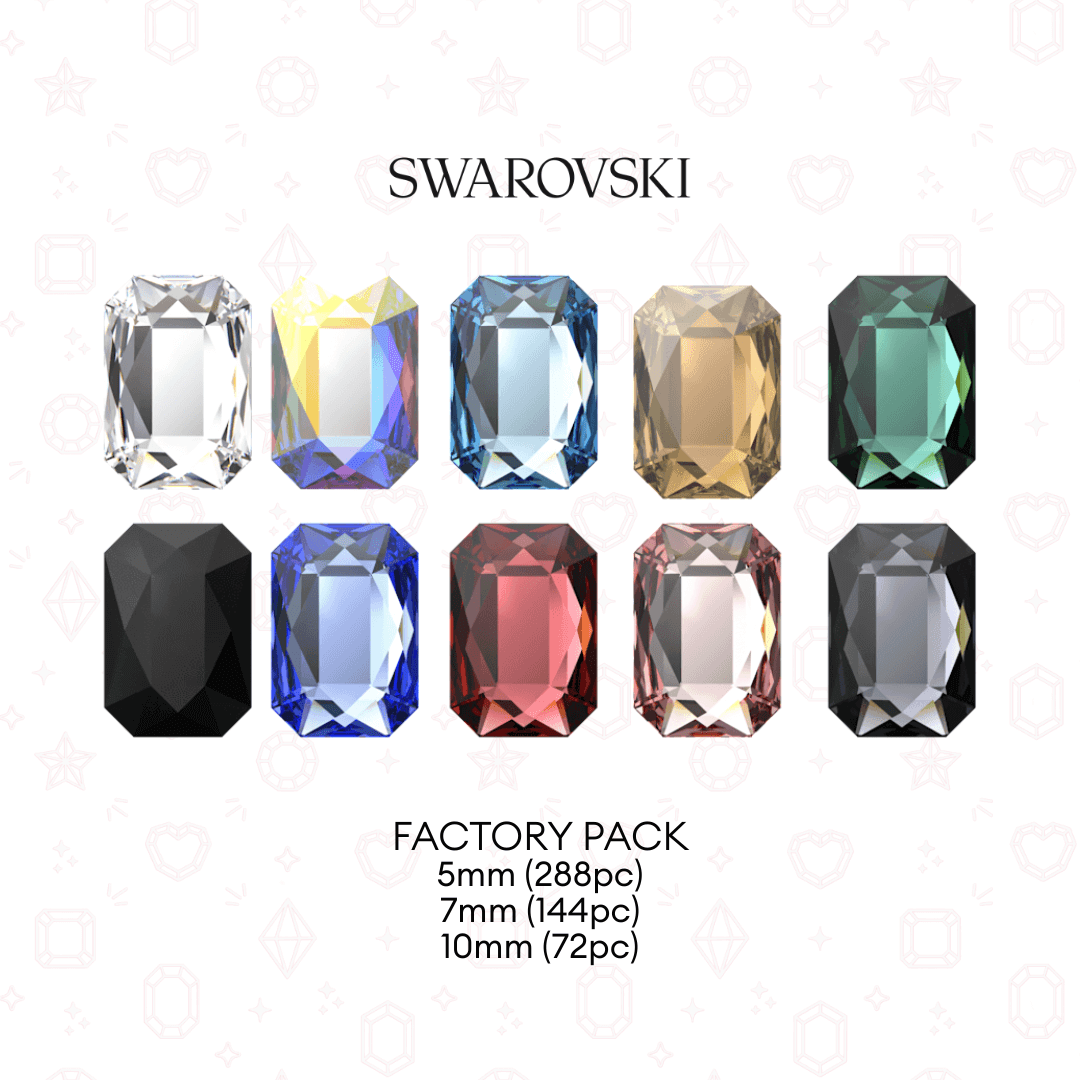 Swarovski 2692 Emerald NHF Flatback - Factory Pack