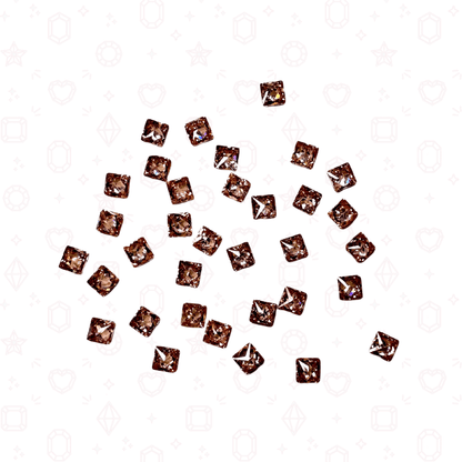 Mini CZ Square 2mm  - Crystals for Tooth Gems & Nail Art