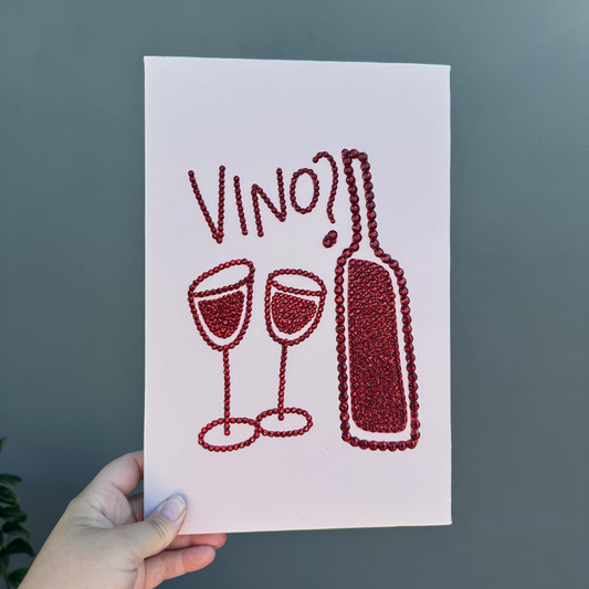 Vino Rhinestone Canvas Kit