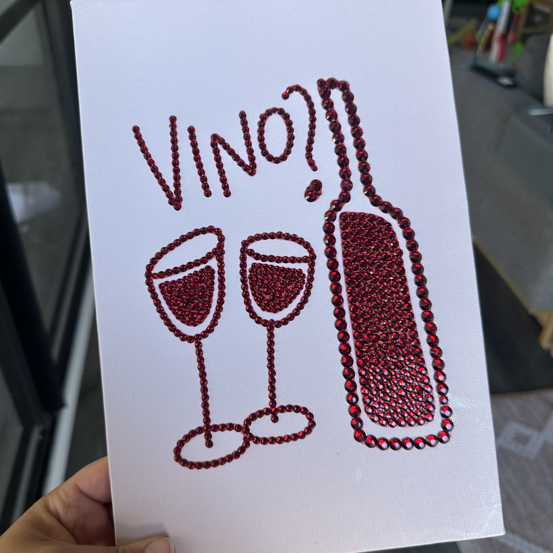 Vino Rhinestone Canvas Kit