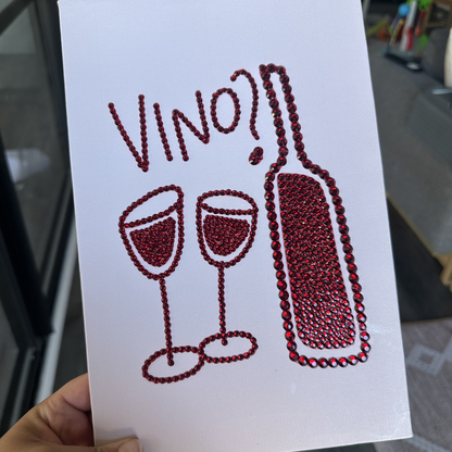 Vino Rhinestone Canvas Kit