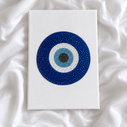Blue Evil Eye Canvas Kit