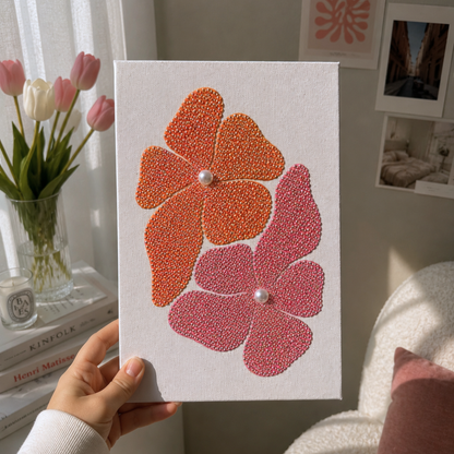 Hibiscus Bloom Rhinestone Canvas Kit