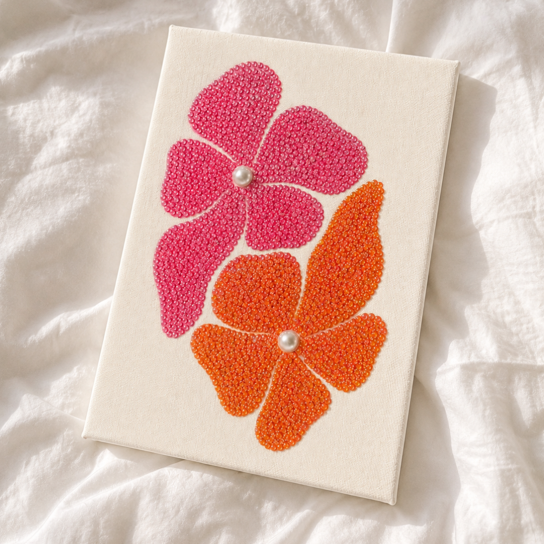 Hibiscus Bloom Rhinestone Canvas Kit