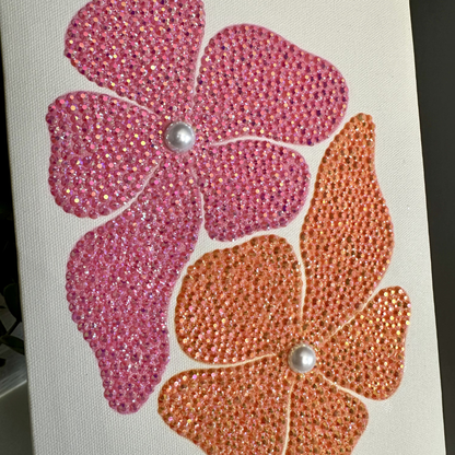 Hibiscus Bloom Rhinestone Canvas Kit