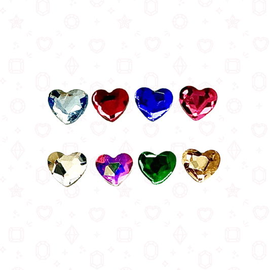 Heart Shape - 3mm - NHF Flatback Rhinestones