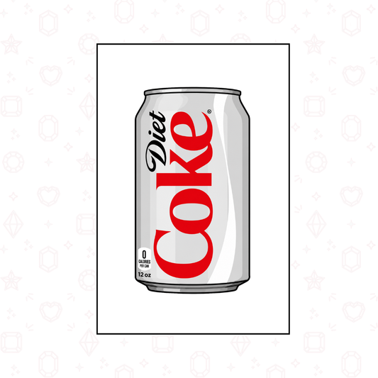 Original Diet Coke Rhinestone Canvas Kit