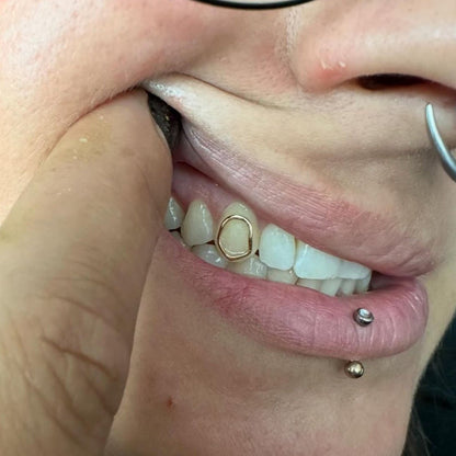 Canine Window Solid Gold Tooth Charm