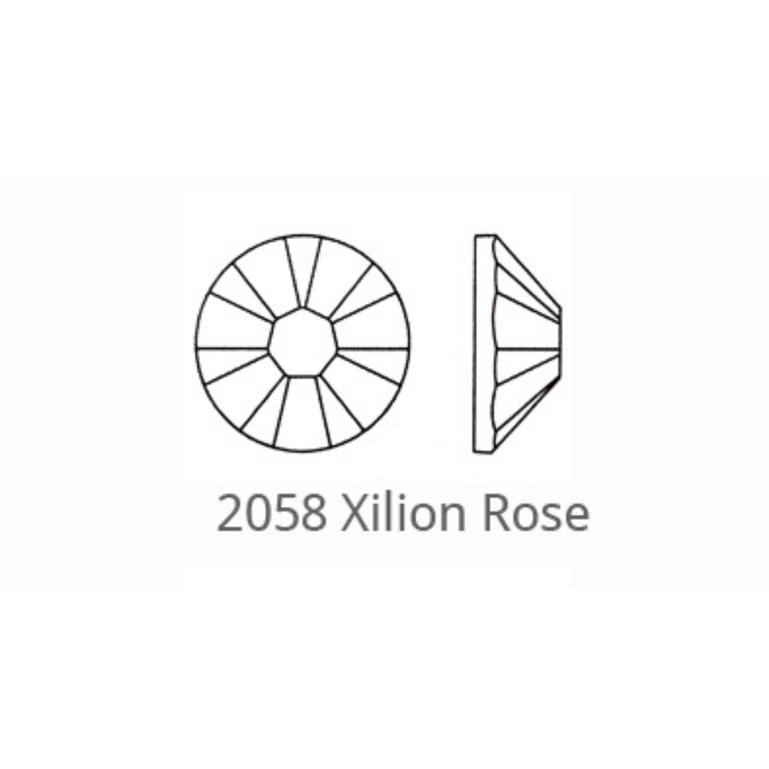 Swarovski 2058 XILION Rose NHF Flatback - Factory Pack