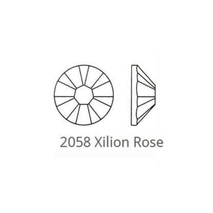 Swarovski 2058 XILION Rose NHF Flatback - Factory Pack