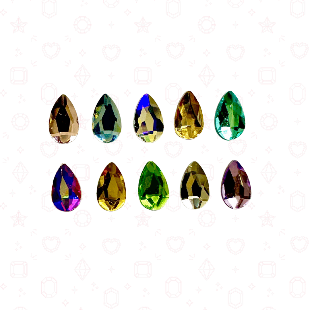 Pear Shape -  3mm x 5mm - NHF Flatback Rhinestone