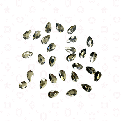 Pear Shape -  3mm x 5mm - NHF Flatback Rhinestone