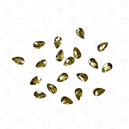 Pear Shape -  3mm x 5mm - NHF Flatback Rhinestone