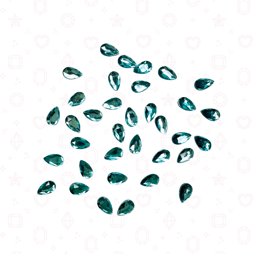 Pear Shape -  3mm x 5mm - NHF Flatback Rhinestone