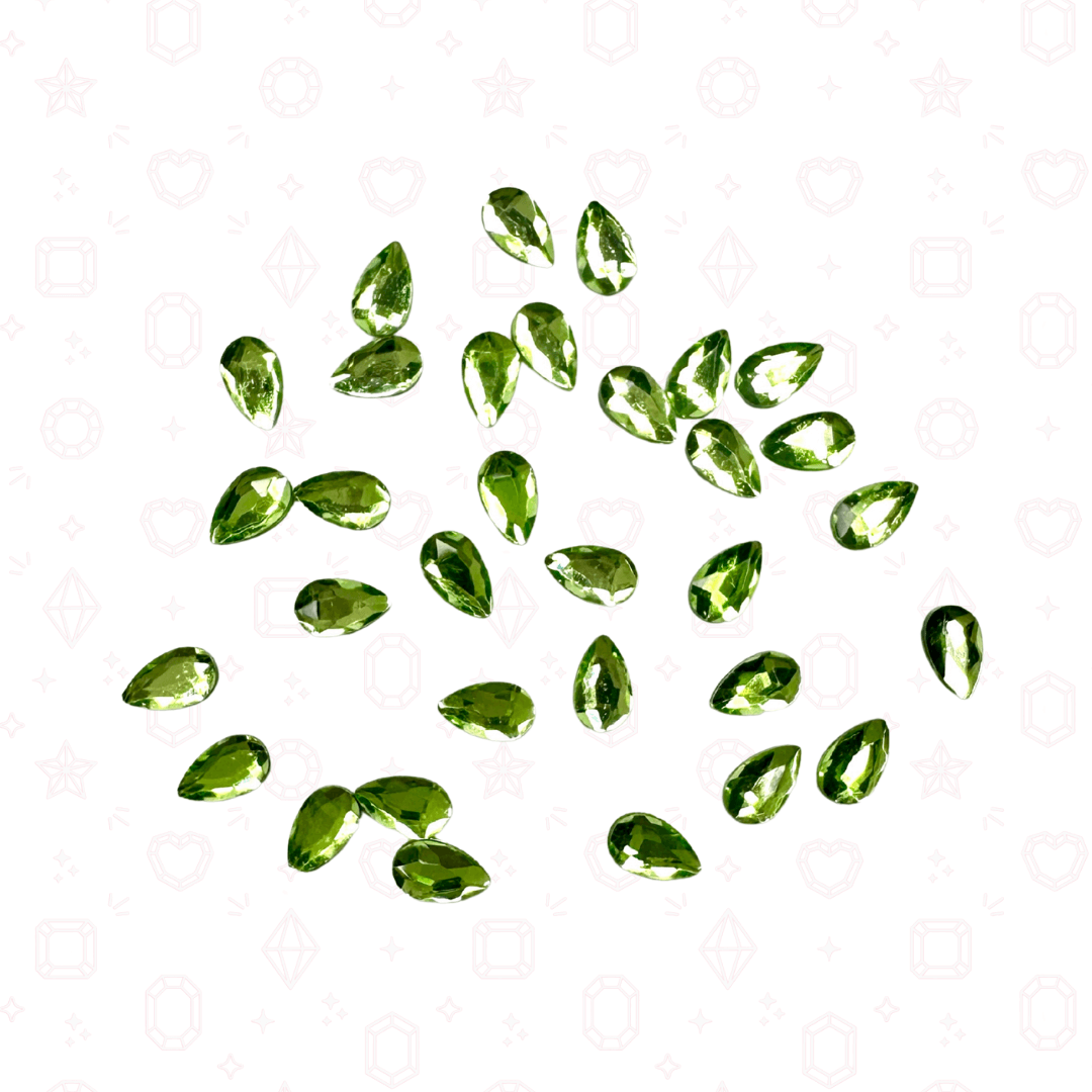 Pear Shape -  3mm x 5mm - NHF Flatback Rhinestone