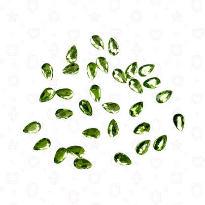 Pear Shape -  3mm x 5mm - NHF Flatback Rhinestone
