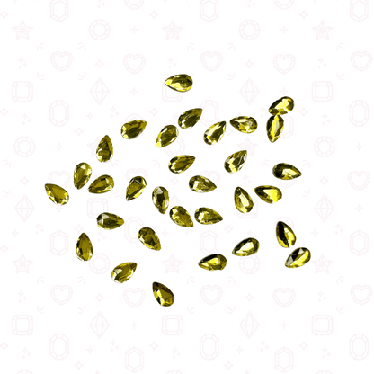 Pear Shape -  3mm x 5mm - NHF Flatback Rhinestone