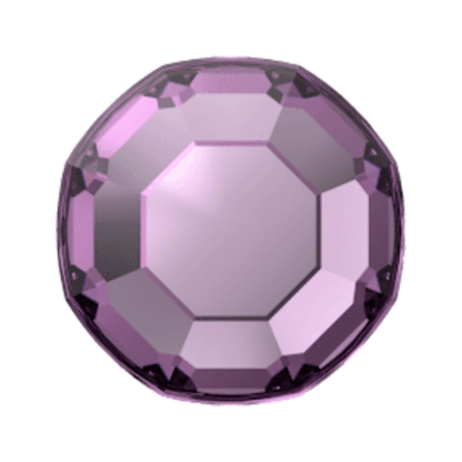 Swarovski 2000 Rose Flatback - Amethyst (SS3) - Retail Pack