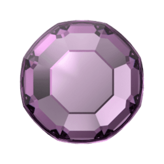 Swarovski 2000 Rose Flatback - Amethyst (SS3) - Retail Pack