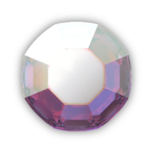 Swarovski 2000 Rose Flatback - Crystal AB (SS4) - Retail Pack