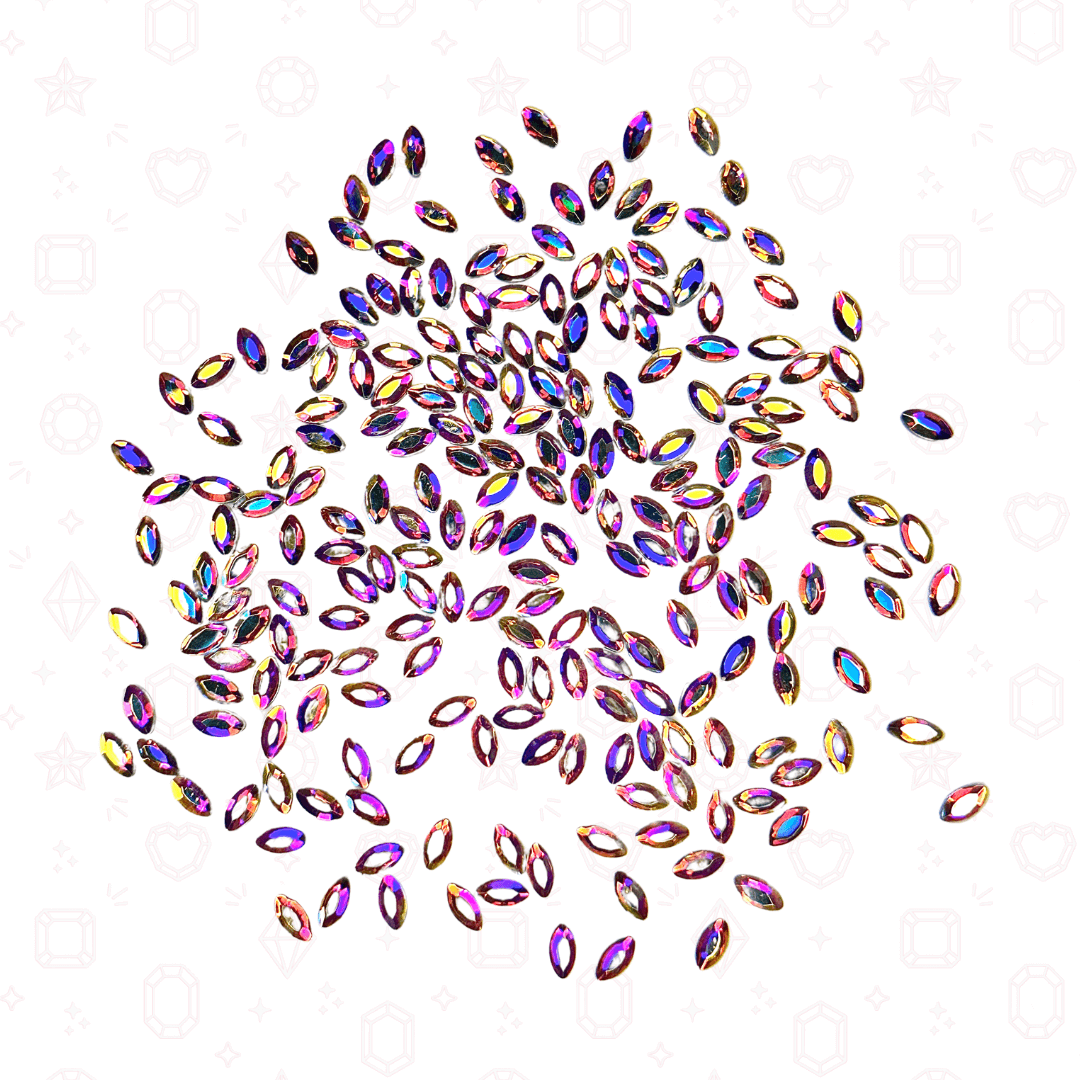 Navette Shape - 2mm x 3mm - NFH Flatback Rhinestone