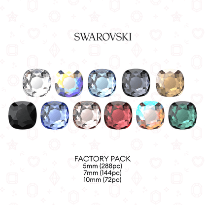 Swarovski 2471 Cushion NHF Flatback - Factory Pack