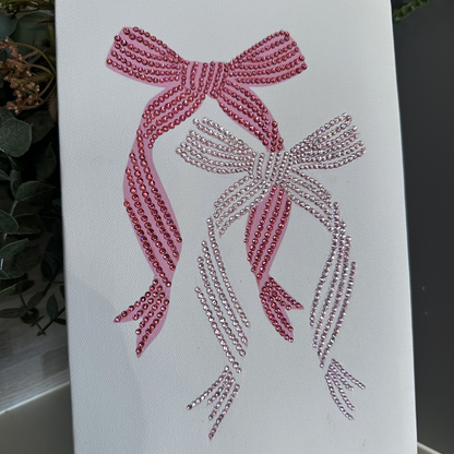 Dainty Bows Rhinestone Canvas Kit