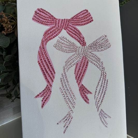 Dainty Bows Rhinestone Canvas Kit
