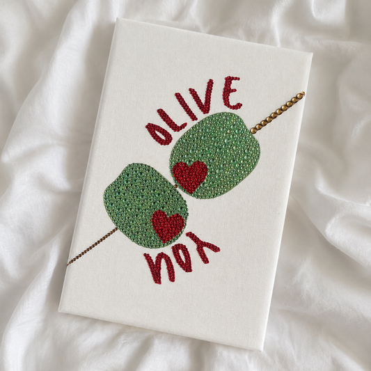 Olive You Rhinestone Canvas Kit