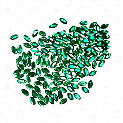 Navette Shape - 2mm x 3mm - NFH Flatback Rhinestone