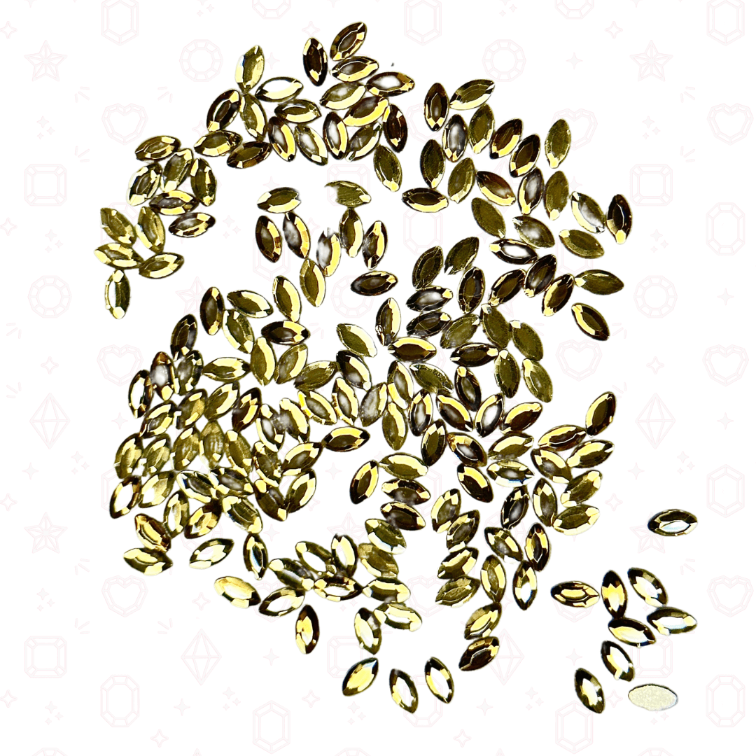 Navette Shape - 2mm x 3mm - NFH Flatback Rhinestone