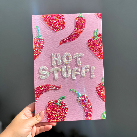 Hot Stuff Rhinestone Canvas Kit