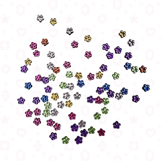 Acrylic Flower Confetti Mix - NHF Flatback