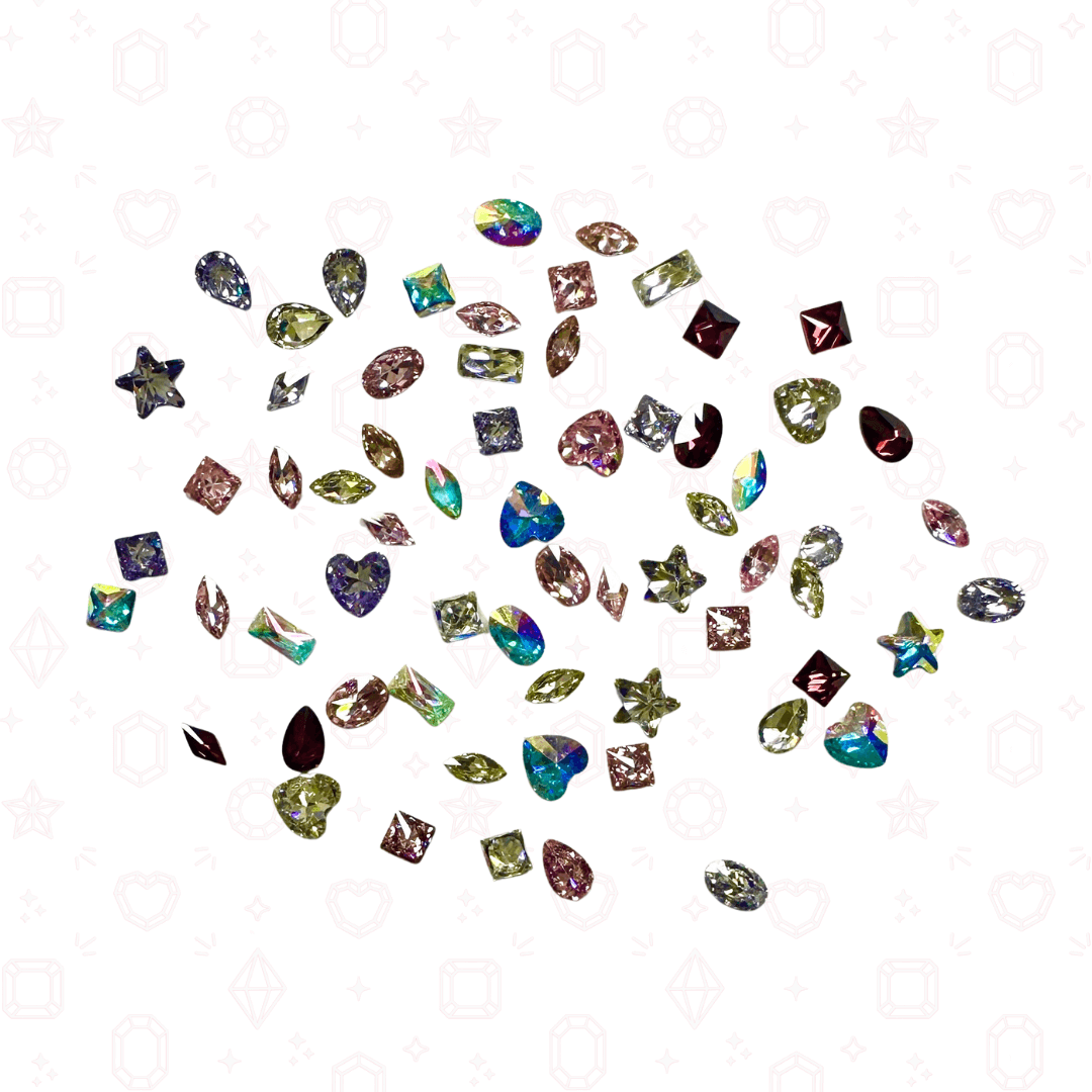 Mixed CZ Crystal Confetti Mix - Crystals for Tooth Gems & Nail Art