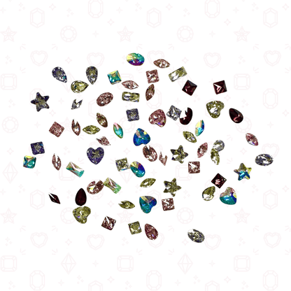Mixed CZ Crystal Confetti Mix - Crystals for Tooth Gems & Nail Art