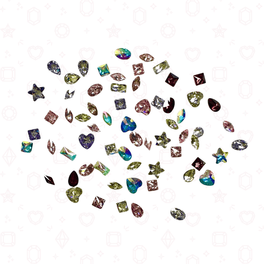 Mixed CZ Crystal Confetti Mix - Crystals for Tooth Gems & Nail Art